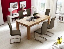Esstisch >Paul< in Kernbuche aus Massivholz - 140x77x80cm (BxHxT)