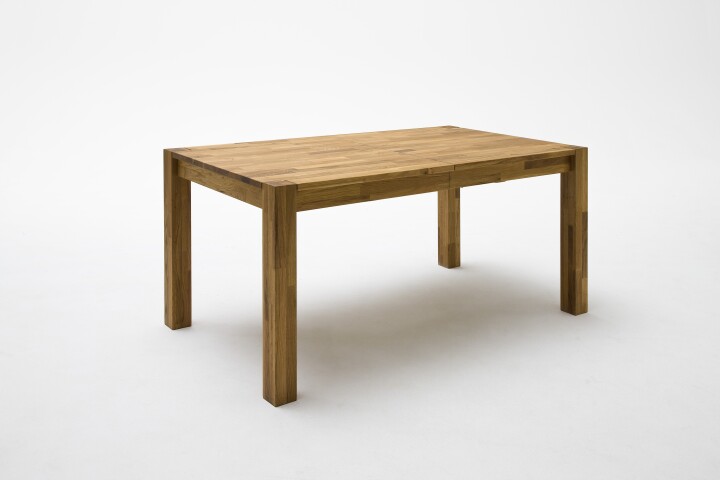 Esstisch >Peter< in Wildeiche aus Massivholz - 140x77x80cm (BxHxT)