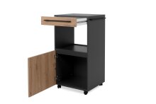 Ablageelement >Palmyra< in Anthrazit/Artisan Eiche - 45x95x45cm (BxHxT)