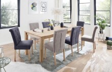 Esstisch >Paul< in Kernbuche aus Massivholz - 200x77x100cm (BxHxT)