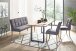 Esstisch >Roxbury< in Wildeiche aus Massivholz, Metall - 180x77x90cm (BxHxT)