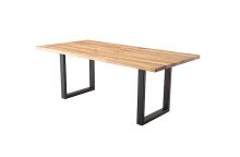 Esstisch >Roxbury< aus Massivholz, Metall -...