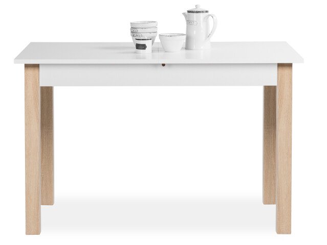 Esstisch >Crawley< in Sonoma-Eiche/Weiß - 160x76,5x70cm (BxHxT)