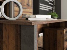 Arbeitstisch >Celon< in Old Wood Vintage - 153x73.5x70cm (BxHxT)