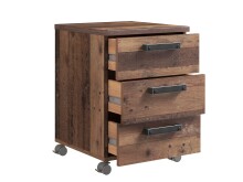 Regalwagen >Celon< in Old Wood Vintage - 40x56.4x41.6cm (BxHxT)