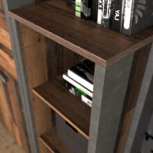 Ablageelement >Celon< in Old Wood Vintage - 46x220.7x41.6cm (BxHxT)