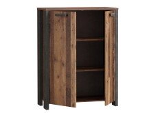 Aktenschrank >Celon< in Old Wood Vintage - 86x115x41.6cm (BxHxT)
