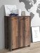 Aktenschrank >Celon< in Old Wood Vintage - 86x115x41.6cm (BxHxT)