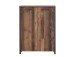 Aktenschrank >Celon< in Old Wood Vintage - 86x115x41.6cm (BxHxT)