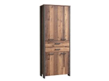 Aktenschrank >Celon< in Old Wood Vintage - 86x220.7x41.6cm (BxHxT)