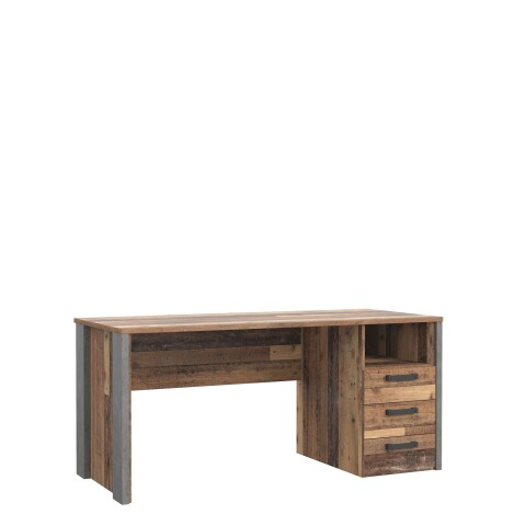 Computertisch >Celon< in Old Wood Vintage - 160x73.5x69.6cm (BxHxT)