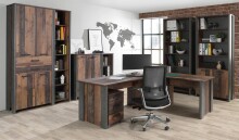 Büro-Set >Celon< (10-teilig) in Old Wood Vintage