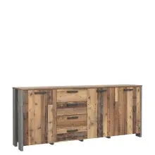 Beistellschrank >Celon< in Old Wood Vintage -...
