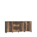 Beistellschrank >Celon< in Old Wood Vintage - 206.1x86.3x41.6cm (BxHxT)