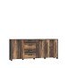 Beistellschrank >Celon< in Old Wood Vintage - 206.1x86.3x41.6cm (BxHxT)