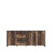 Beistellschrank >Celon< in Old Wood Vintage - 206.1x86.3x41.6cm (BxHxT)
