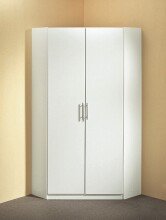 Eckschrank >Runner< (B/H/T: 95x198x95 cm) in Weiß - 95x198x95cm (BxHxT)