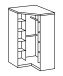 Eckschrank >Runner< (B/H/T: 95x198x95 cm) in Weiß - 95x198x95cm (BxHxT)