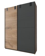 Schwebetürenschrank >Cardiff< (B/H/T: 135x198x64 cm) Plankeneiche
