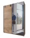 Schwebetürenschrank >Cardiff< (B/H/T: 135x198x64 cm) Plankeneiche