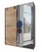 Schwebetürenschrank >Cardiff< (B/H/T: 135x198x64 cm) Plankeneiche