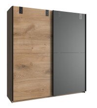Schwebetürenschrank >Cardiff< (B/H/T: 180x198x64 cm) Plankeneiche