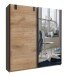 Schwebetürenschrank >Cardiff< (B/H/T: 180x198x64 cm) Plankeneiche