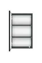 Hängeschrank >Villach< (B/H/T: 40x64x20 cm) in matt grau - 40x64x20 (BxHxT)