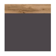 Hängeschrank >Villach< (B/H/T: 40x64x20 cm) in matt grau - 40x64x20 (BxHxT)