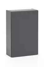 Hängeschrank >Villach< (B/H/T: 40x64x20 cm) in matt grau - 40x64x20 (BxHxT)