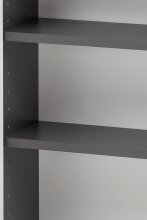 Hängeschrank >Villach< (B/H/T: 40x64x20 cm) in matt grau - 40x64x20 (BxHxT)