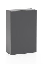 Hängeschrank >Villach< (B/H/T: 40x64x20 cm) in matt grau - 40x64x20 (BxHxT)