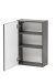 Hängeschrank >Villach< (B/H/T: 40x64x20 cm) in matt grau - 40x64x20 (BxHxT)