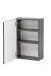Hängeschrank >Villach< (B/H/T: 40x64x20 cm) in matt grau - 40x64x20 (BxHxT)