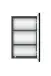 Hängeschrank >Villach< (B/H/T: 40x64x20 cm) in matt grau - 40x64x20 (BxHxT)