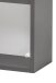 Hängeschrank >Villach< (B/H/T: 40x64x20 cm) in matt grau - 40x64x20 (BxHxT)