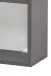 Hängeschrank >Villach< (B/H/T: 40x64x20 cm) in matt grau - 40x64x20 (BxHxT)