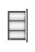 Hängeschrank >Villach< (B/H/T: 40x64x20 cm) in matt grau - 40x64x20 (BxHxT)