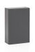 Hängeschrank >Villach< (B/H/T: 40x64x20 cm) in matt grau - 40x64x20 (BxHxT)