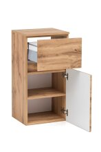 Waschbeckenunterschrank >Villach< (B/H/T: 40x79x35 cm) in wotaneiche aus MDF