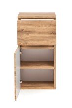 Waschbeckenunterschrank >Villach< (B/H/T: 40x79x35 cm) in wotaneiche aus MDF