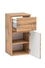 Waschbeckenunterschrank >Villach< (B/H/T: 40x79x35 cm) in wotaneiche aus MDF