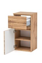 Waschbeckenunterschrank >Villach< (B/H/T: 40x79x35 cm) in wotaneiche aus MDF