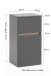 Waschbeckenunterschrank >Villach< (B/H/T: 40x79x35 cm) in wotaneiche aus MDF
