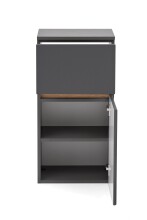 Waschbeckenunterschrank >Villach< (B/H/T: 40x79x35 cm) in matt grau aus MDF