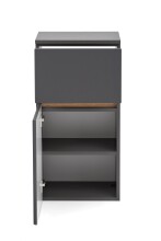 Waschbeckenunterschrank >Villach< (B/H/T: 40x79x35 cm) in matt grau aus MDF