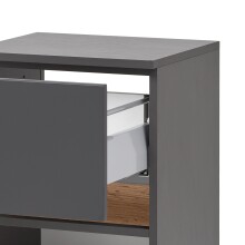 Waschbeckenunterschrank >Villach< (B/H/T: 40x79x35 cm) in matt grau aus MDF