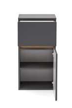 Waschbeckenunterschrank >Villach< (B/H/T: 40x79x35 cm) in matt grau aus MDF