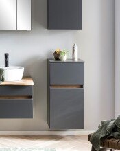 Waschbeckenunterschrank >Villach< (B/H/T: 40x79x35 cm) in matt grau aus MDF