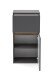 Waschbeckenunterschrank >Villach< (B/H/T: 40x79x35 cm) in matt grau aus MDF